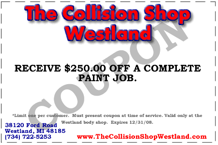 Coupon - The Collision Shop Westland