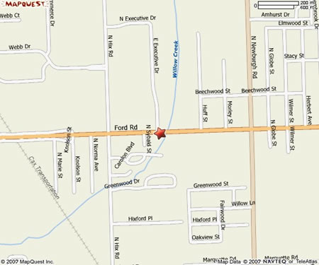 Mapquest Map - The Collision Shop Westland